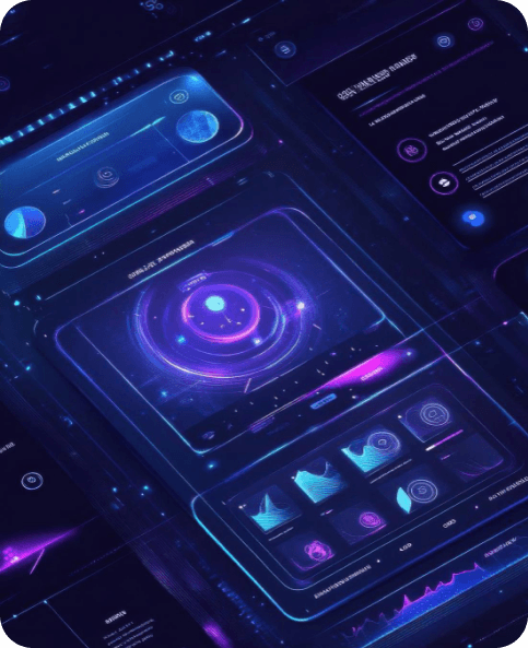 Futuristic UI system layouts